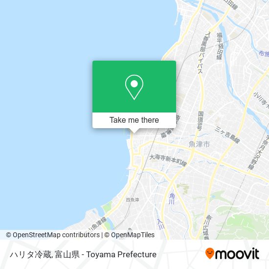 ハリタ冷蔵 map