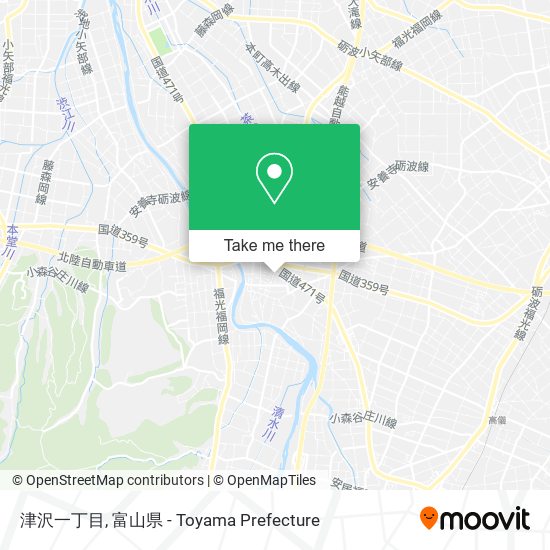 津沢一丁目 map