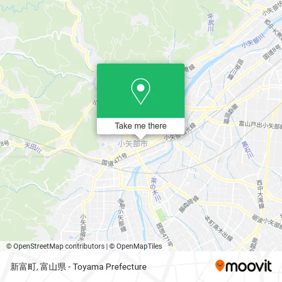 新富町 map