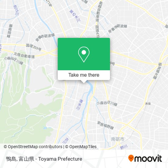 鴨島 map