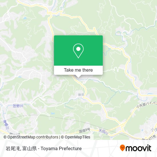 岩尾滝 map