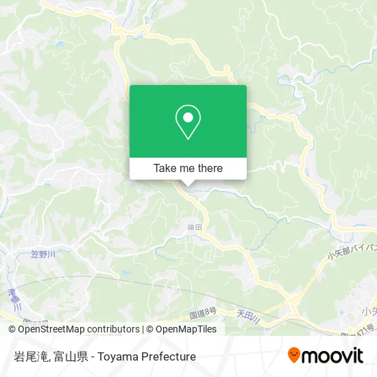岩尾滝 map