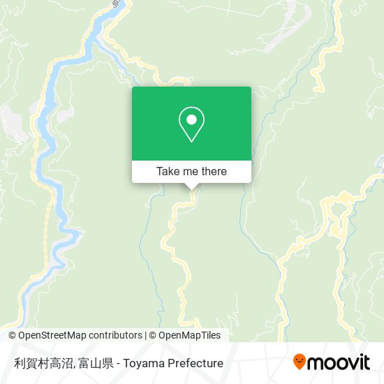 利賀村高沼 map
