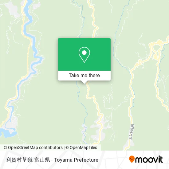 利賀村草嶺 map