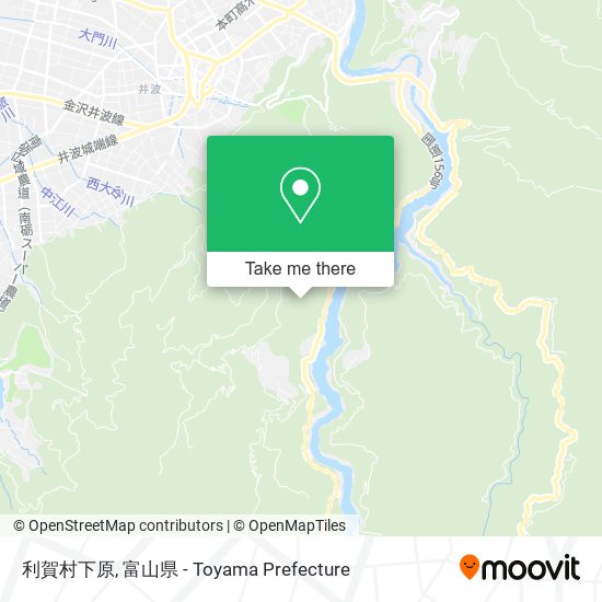 利賀村下原 map