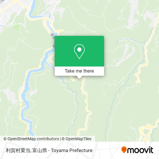 利賀村栗当 map
