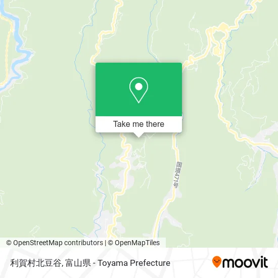 利賀村北豆谷 map