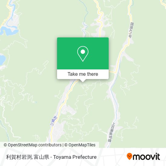 利賀村岩渕 map