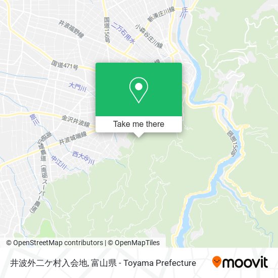 井波外二ケ村入会地 map