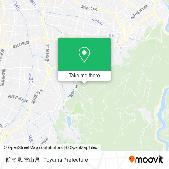 院瀬見 map