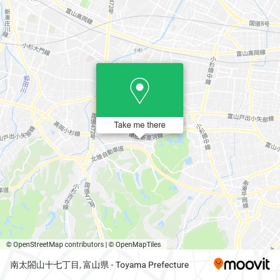 南太閤山十七丁目 map