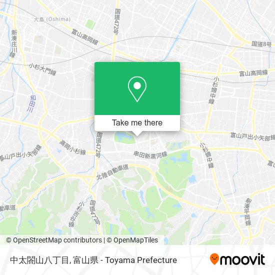 中太閤山八丁目 map