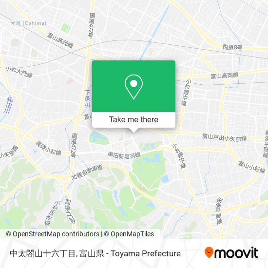 中太閤山十六丁目 map