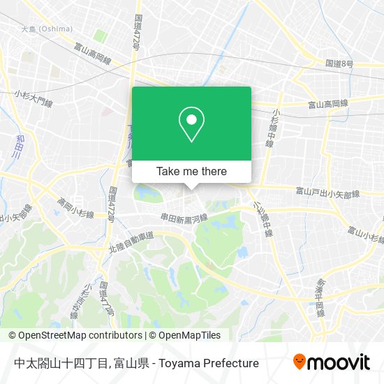 中太閤山十四丁目 map
