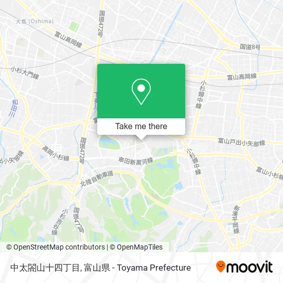 中太閤山十四丁目 map