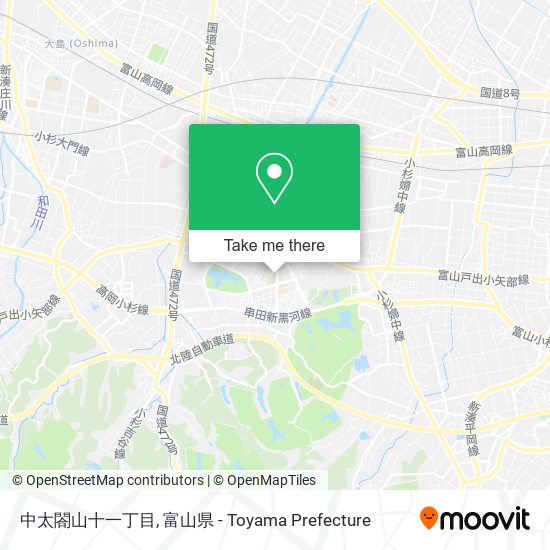 中太閤山十一丁目 map
