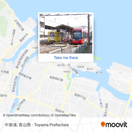 中新湊 map