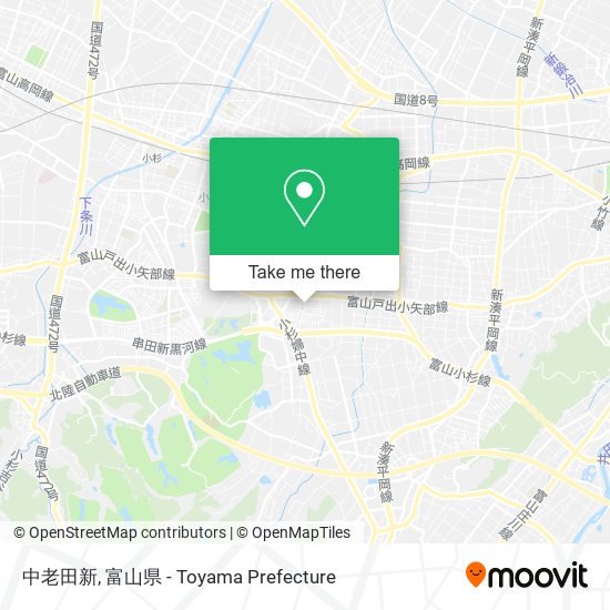 中老田新 map