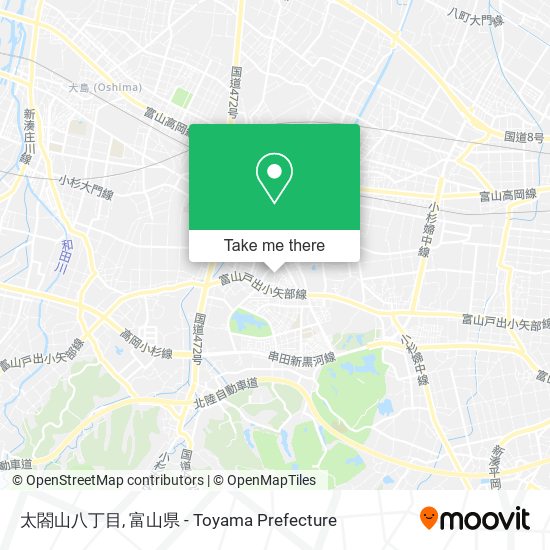 太閤山八丁目 map