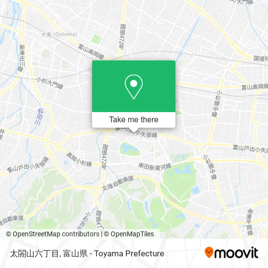 太閤山六丁目 map