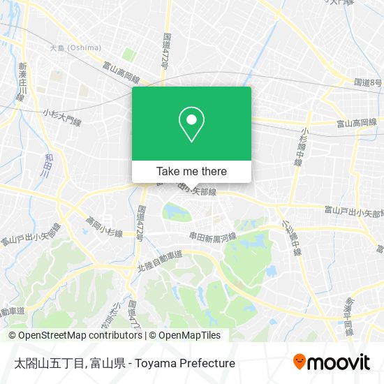 太閤山五丁目 map