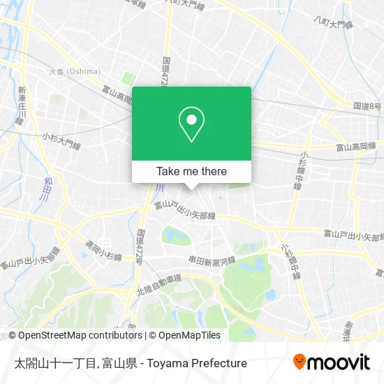 太閤山十一丁目 map