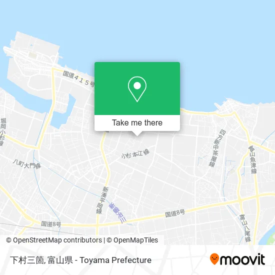 下村三箇 map