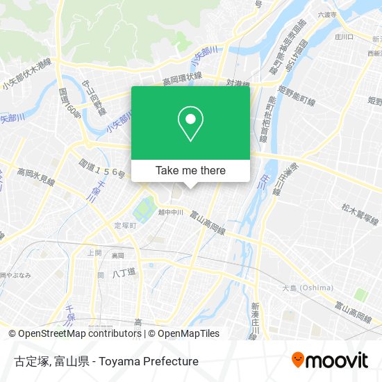 古定塚 map