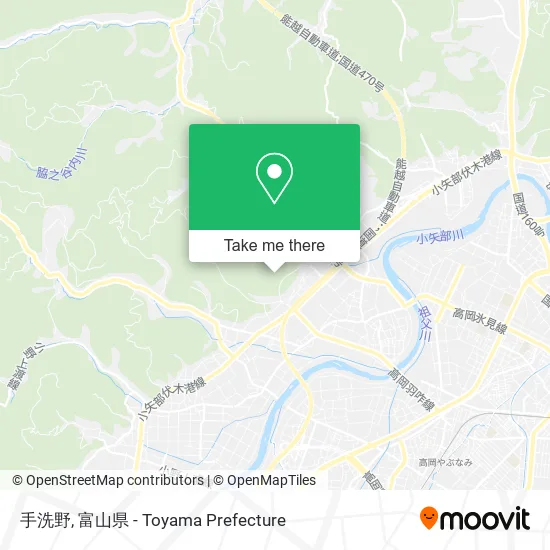手洗野 map