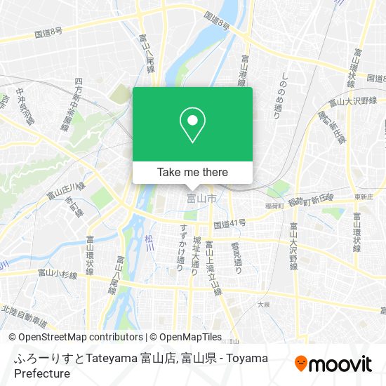 ふろーりすとTateyama 富山店 map