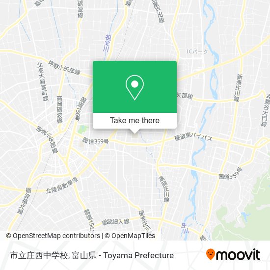 市立庄西中学校 map