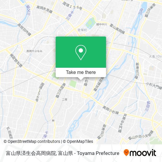 富山県済生会高岡病院 map