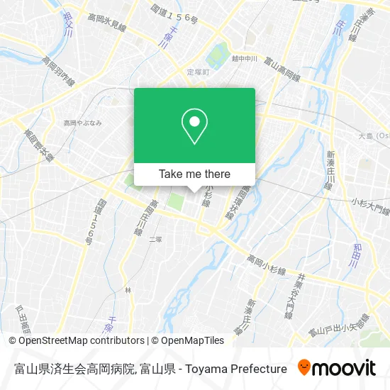 富山県済生会高岡病院 map
