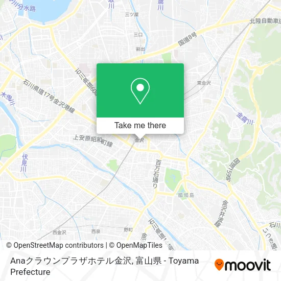 Anaクラウンプラザホテル金沢 map