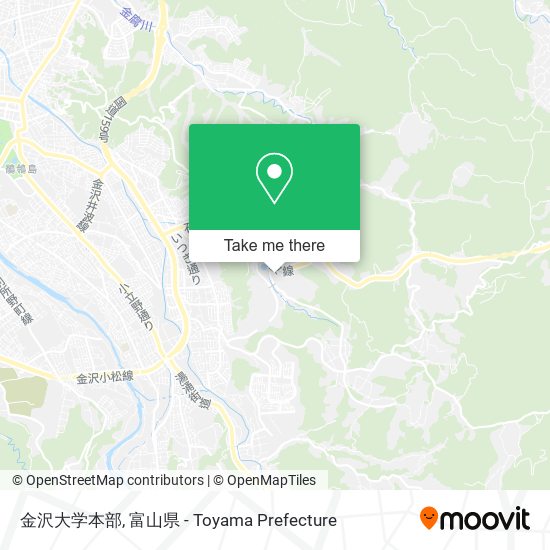 金沢大学本部 map