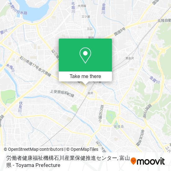 労働者健康福祉機構石川産業保健推進センター map