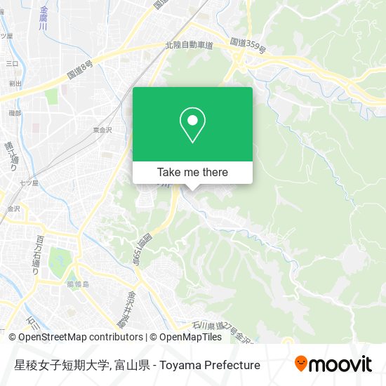 星稜女子短期大学 map