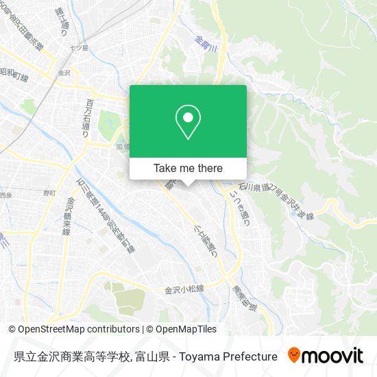 県立金沢商業高等学校 map