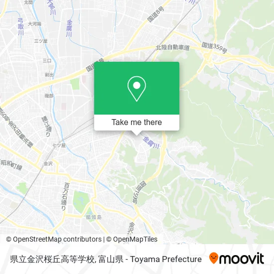 県立金沢桜丘高等学校 map
