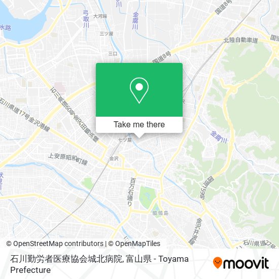 石川勤労者医療協会城北病院 map