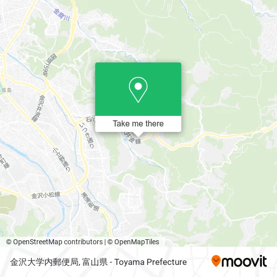 金沢大学内郵便局 map