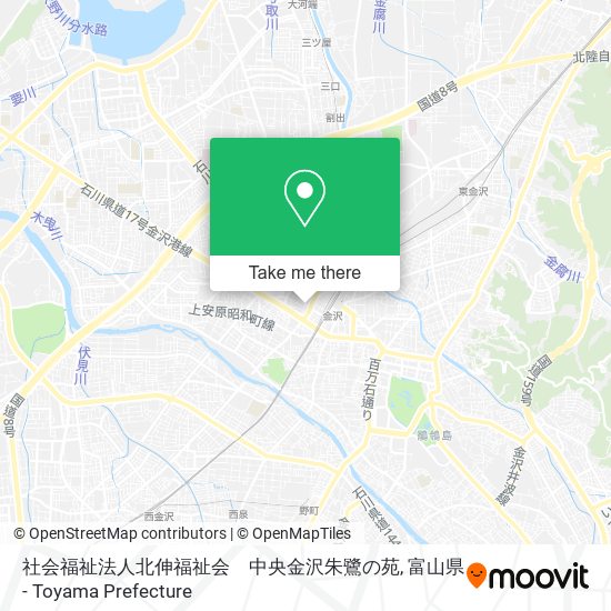 社会福祉法人北伸福祉会　中央金沢朱鷺の苑 map