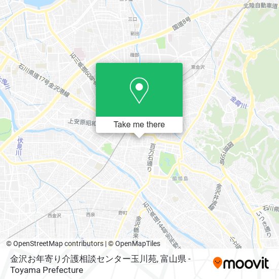 金沢お年寄り介護相談センター玉川苑 map