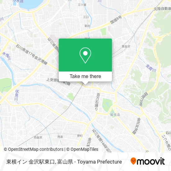 東横イン 金沢駅東口 map