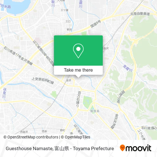 Guesthouse Namaste map