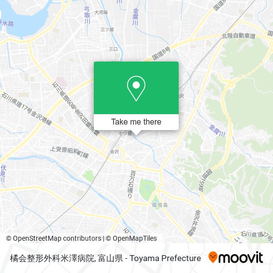 橘会整形外科米澤病院 map