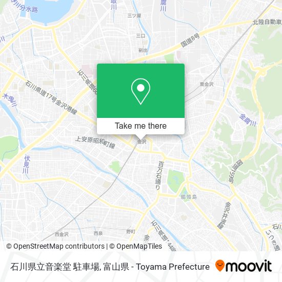 石川県立音楽堂 駐車場 map