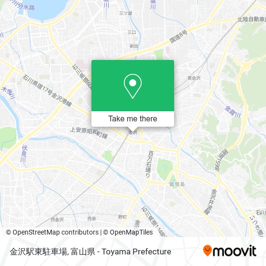 金沢駅東駐車場 map
