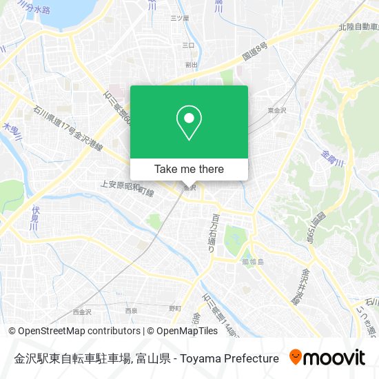 金沢駅東自転車駐車場 map