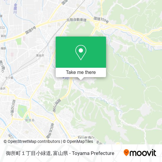 御所町１丁目小緑道 map